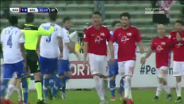 AS Bari 1-1 Brescia Calcio - Andrea Caracciolo Penalty Goal Italy Serie B - 23.12.2015