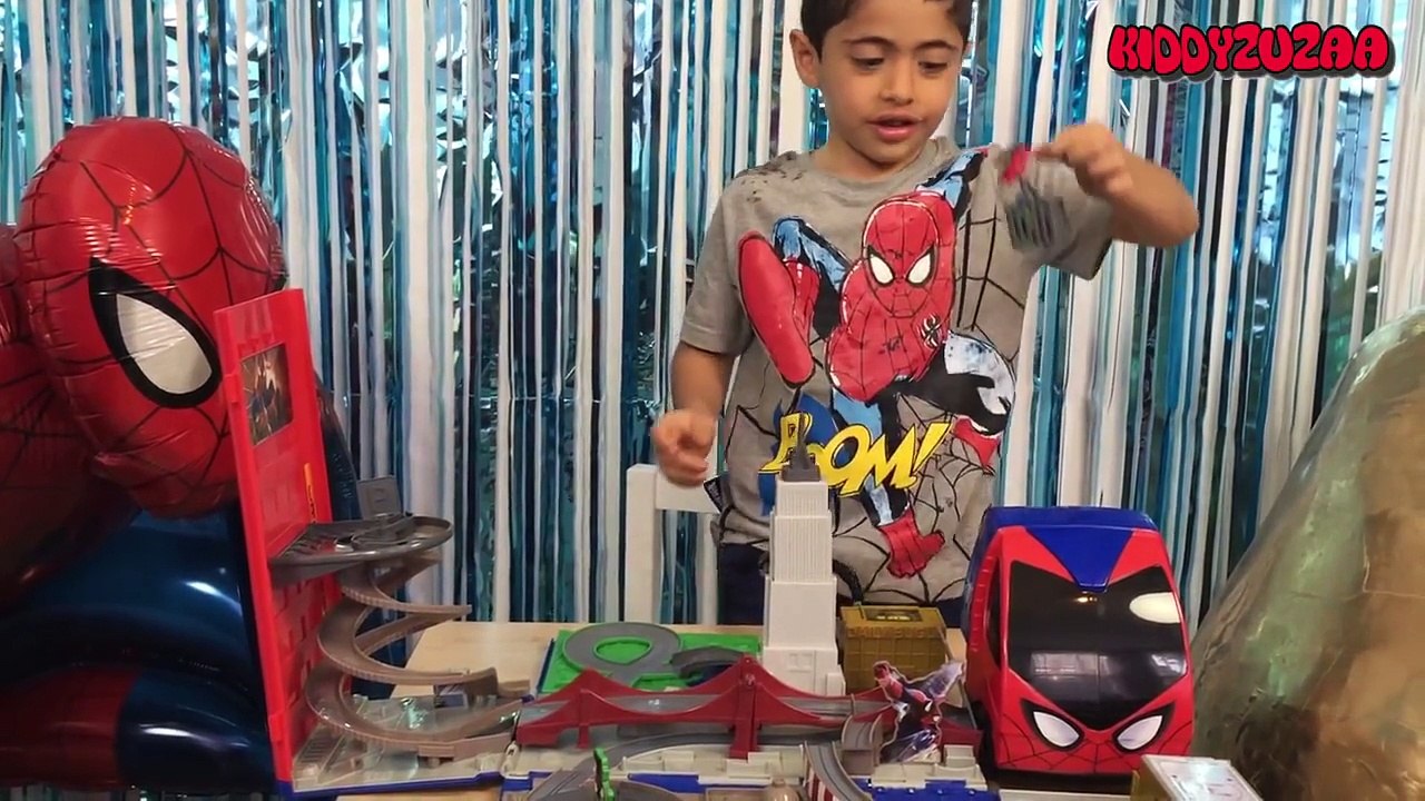 Spiderman Disney Cars Giant Egg Surprise Toys Kiddyzuzaa Compilation