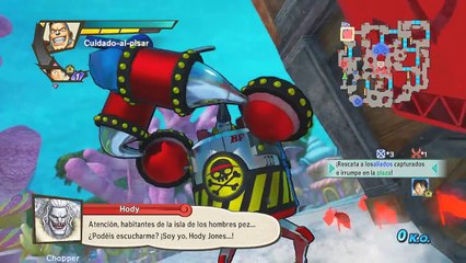 One Piece Pirate Warriors 3 :LA AVENTURA EN LA ISLA DE LOS HOMBRES PEZ ! #21