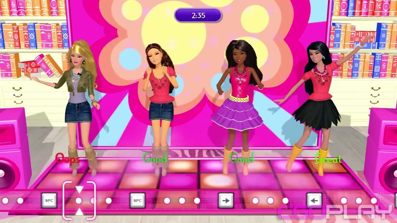 ♥ Barbie Dreamhouse Party - Library & Dance Off Mini Game (Barbie Official Game)