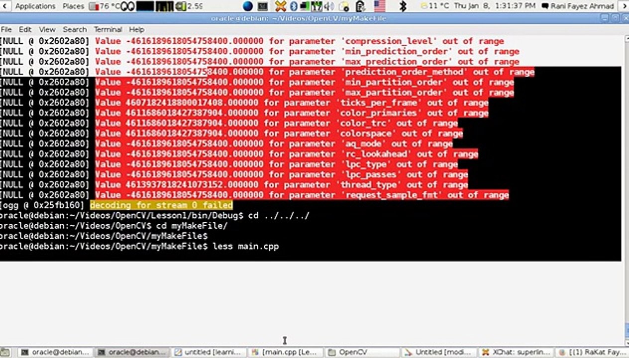 OpenCV Using C++ Lesson 6  Using Makefile To Compile (Arabic Version)