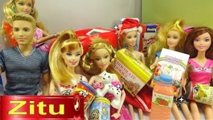 Скачать видео: Đồ chơi trẻ em Bé Na & Búp bê Barbie tập 5 Thu ngân siêu thị Supermarket Ca