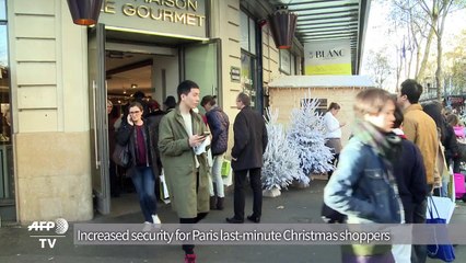 Increased security for last-minute Christmas shoppers in Paris
