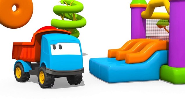 3D çizgi film - İş makineleri çocuk parkında tüm bölümler bir arada (Full HD)