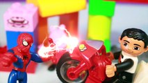 Peppa Pig Toy Cars LEGO DUPLO Spiderman Toys Toy Review Police Car Superheros Cookie Monster