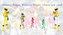 Power Rangers Megaforce Finger Family Song Daddy Finger Nursery Rhymes Black Yellow Blue F catoonTV!