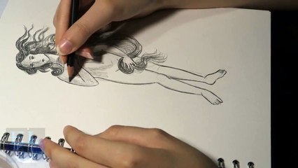[LC] Speed Art: Nascita di Venere - Schizzo a Matita (By Chiara)