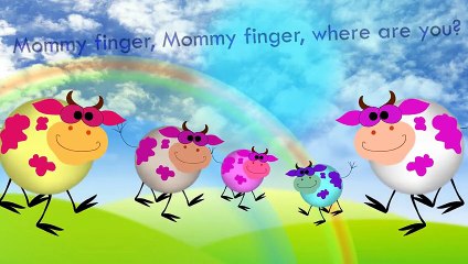 Cow Finger Family Bull Song Daddy Finger Nursery Rhymes Full animated cartoon english 2015
