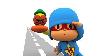 Super Pocoyo teaches road safety to children