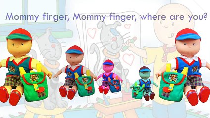 Caillou Finger Family Song Daddy Finger Nursery Rhymes Full animated cartoon english 2015