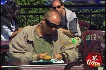 Blind Man Hits Man In Balls With Cane