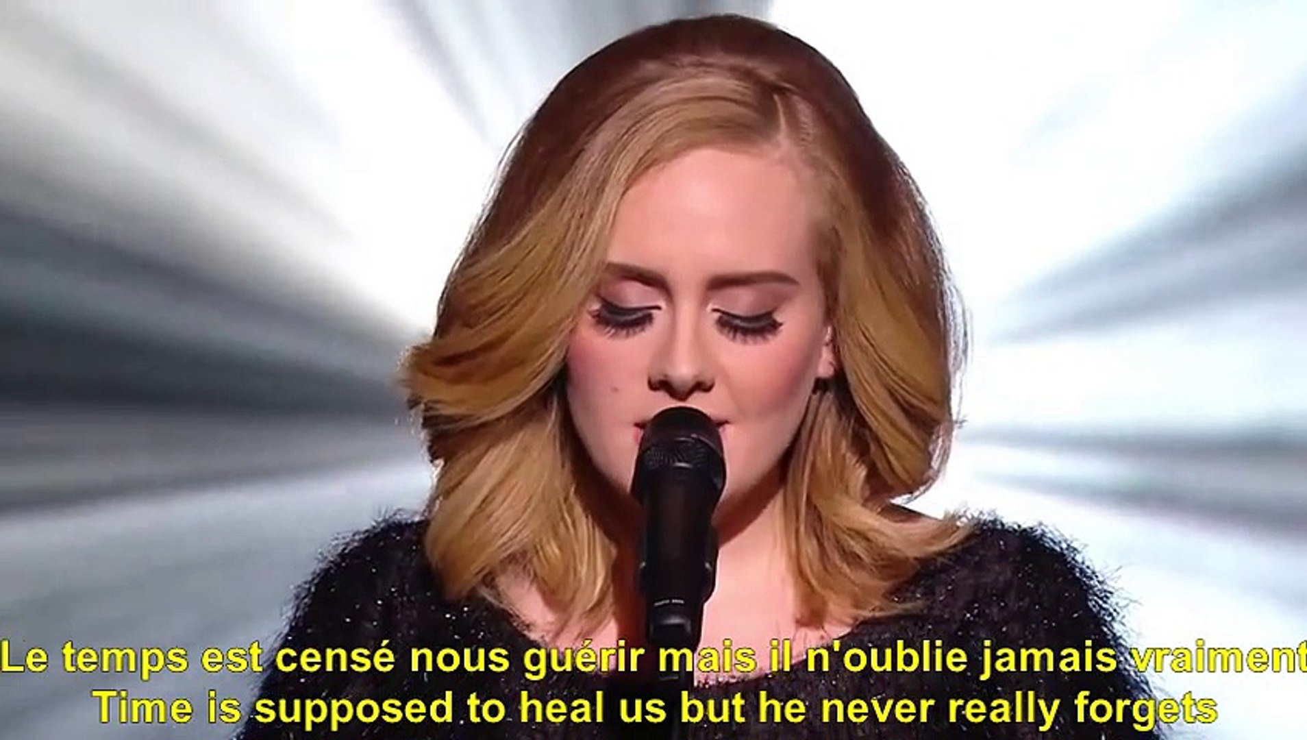⁣Adele Hello Lyrics French Version française Paroles learn with songs Sara'h Translation