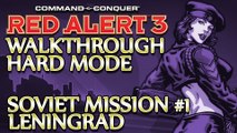 Ⓦ Command and Conquer: Red Alert 3 Walkthrough ▪ Hard - Soviet Mission 1 ▪ Leningrad [1080p]