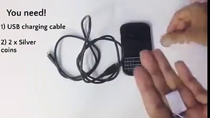 Charge your phone with body electricity