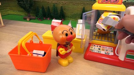 本格派！ セブンイレブンのピピッ!と レジスター アンパンマンおもちゃ