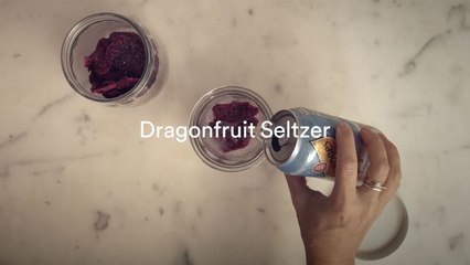Plane Food: Dragonfruit Seltzer