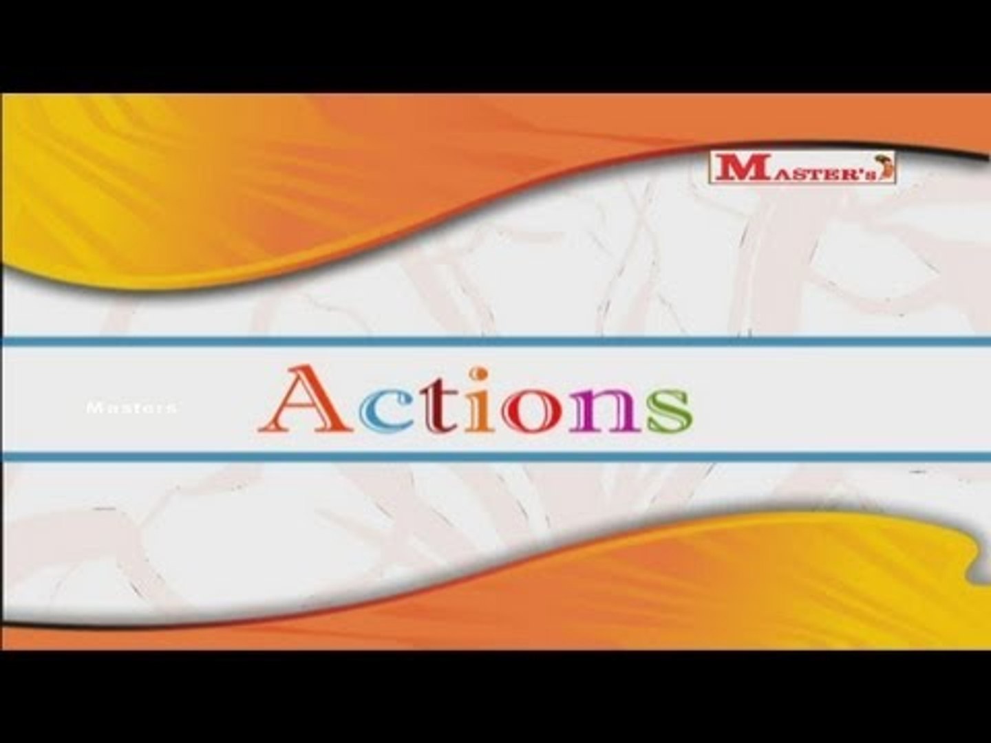 ⁣Actions - English Animation Video for Kids