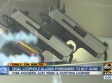 Legal loophole allows foreigners to buy guns