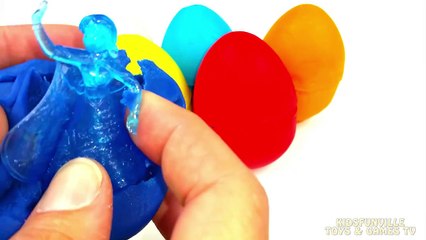 Play Doh Surprise Eggs Disney Frozen Rio MLP Peppa Pig with Toys!