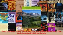 Read  Dont Waste Your Time In The Canadian Rockies The Opinionated Hiking Guide Ebook Free