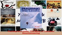 Read  Pushing the Limits The Story of Canadian Mountaineering Ebook Free