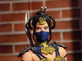 MEZCO MORTAL KOMBAT X KITANA ACTION FIGURE REVIEW!