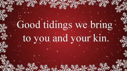 We Wish You a Merry Christmas with Lyrics & Song Kids Love to Sing