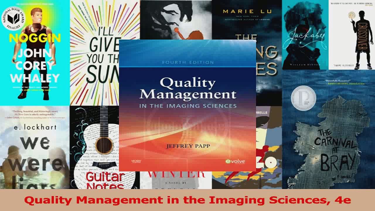 Quality Management in the Imaging Sciences 4e PDF