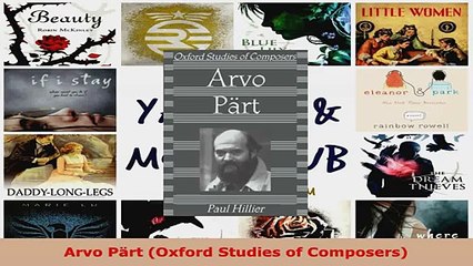 Read  Arvo Pärt Oxford Studies of Composers EBooks Online