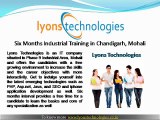 Six Months, 6 Weeks Industrial Training in Chandigarh and Mohali- Lyons Technologies