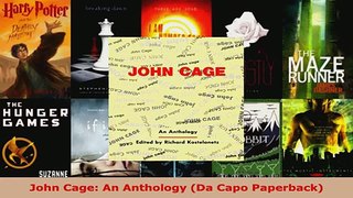Read  John Cage An Anthology Da Capo Paperback Ebook Free