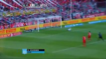 Gol de Romero. Independiente 0 - Racing 2. Ida. Liguilla Pre-Libertadores. Primera División. FPT.