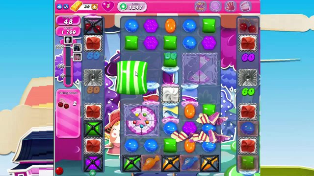 Candy Crush Saga Level 1247 NEW! Complete!