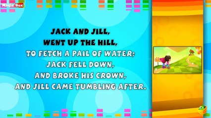 Jack And Jill Lyrical Video | English Nursery Rhymes Full Lyrics For Kids & Children