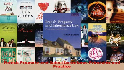 Read  French Property and Inheritance Law Principles and Practice EBooks Online