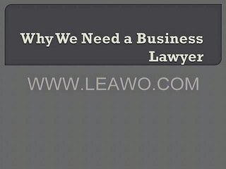 The Importance of Hiring a Business Lawyer - thumbnail