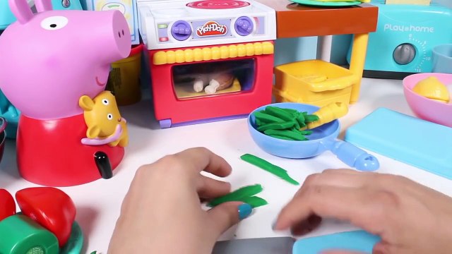 Peppa Pig Chef Play Doh Meal Makin Kitchen Playset Playdoh Oven Cooking Playset Toy Videos