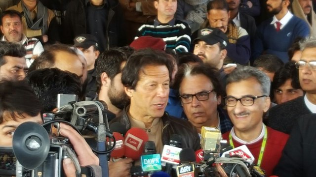 Imran Khan visits Shaukat Khanum Peshawar