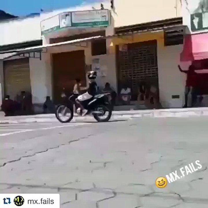 Street jump crash
