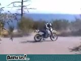 Burn en moto raté