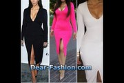 Dear-Fashion Sexy Slit Package Hip Tight Long-Sleeved Bodycon Club Dresses Wholesale