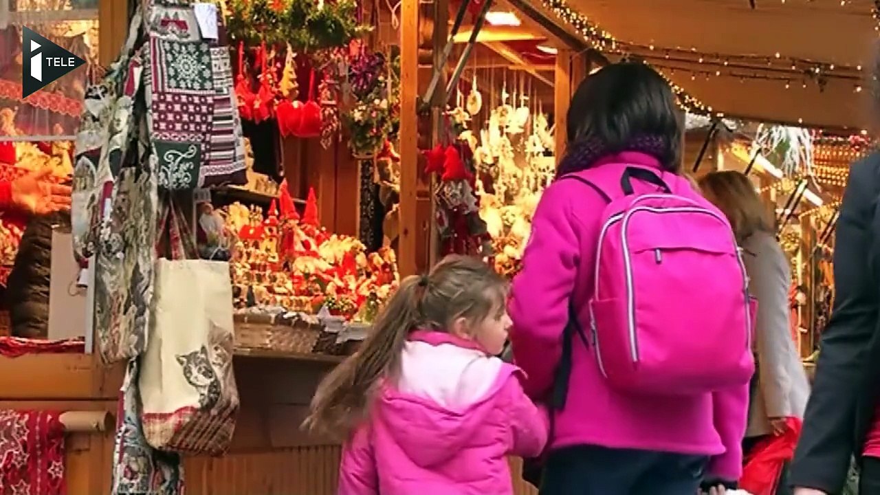 Les commerçants du marché de Noël de Strasbourg...
