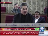 New Chief Minister Balochistan Assembly Sanaullah Zehri expressing his views on assembly floor