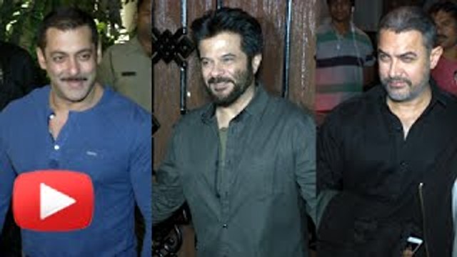 Salman Khan , Aamir Khan, Saif Ali Khan & Celebs At Anil Kapoor Birthday Party 2015