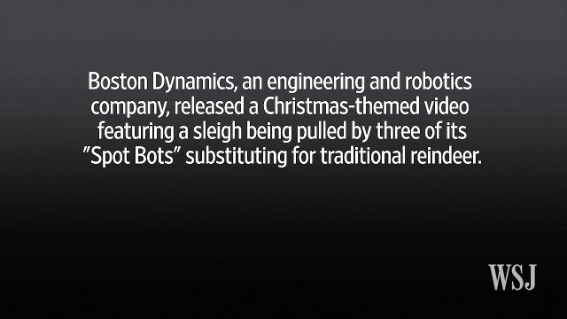 Les rennes robotiques pour Noël