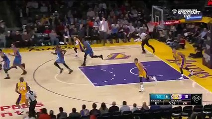Kevin Durant Burns Kobe Twice in One Possession - Thunder vs Lakers - Dec 23, 2015 - NBA
