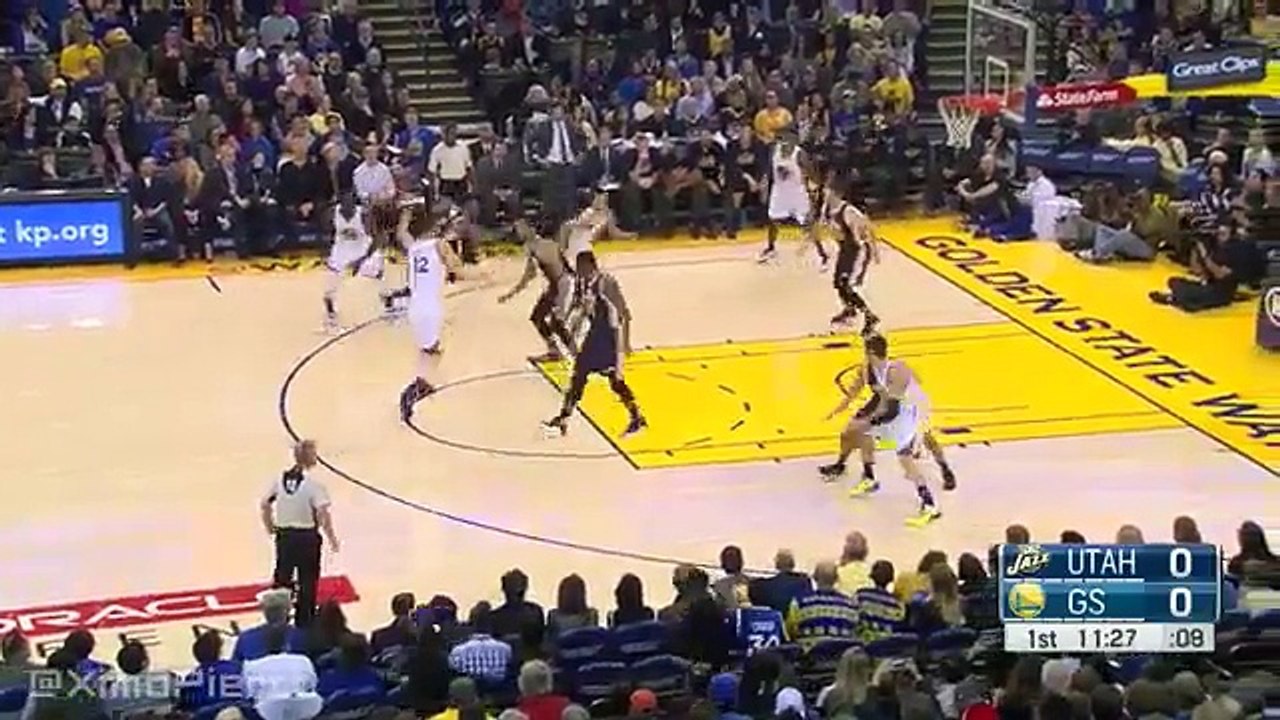 Utah Jazz vs Golden State Warriors - 1st Qtr Highlights - December 23, 2015 - NBA 2015-16 Season