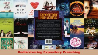 Download  Rediscovering Expository Preaching PDF Online