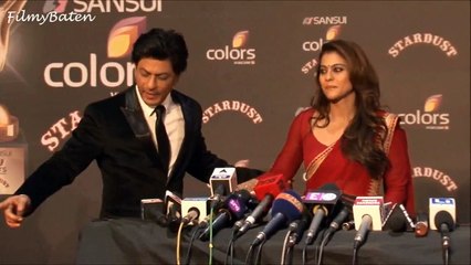 Shahrukh Khan & Kajol at Stardust Awards 2015