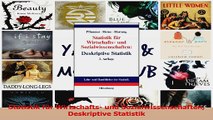 Lesen  Statistik für Wirtschafts und Sozialwissenschaften Deskriptive Statistik PDF Frei